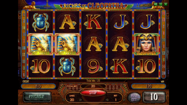 Характеристики слота Riches Of Cleopatra 5